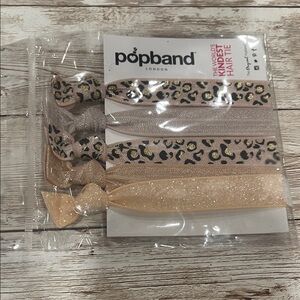 Popband Kids Hair Ties -‎ Leopard and Glitter Set